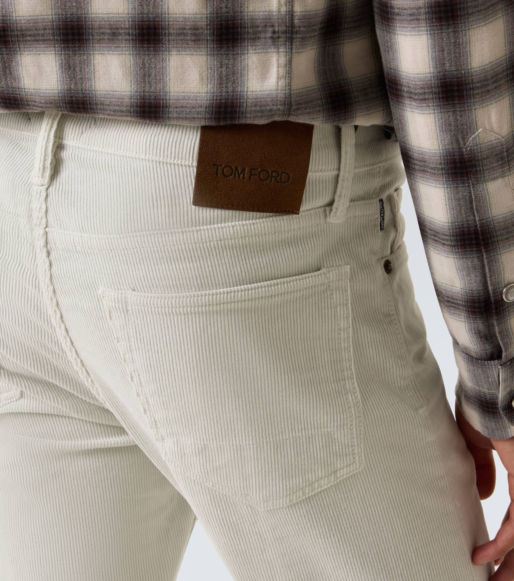 Cotton corduroy slim pants - 6