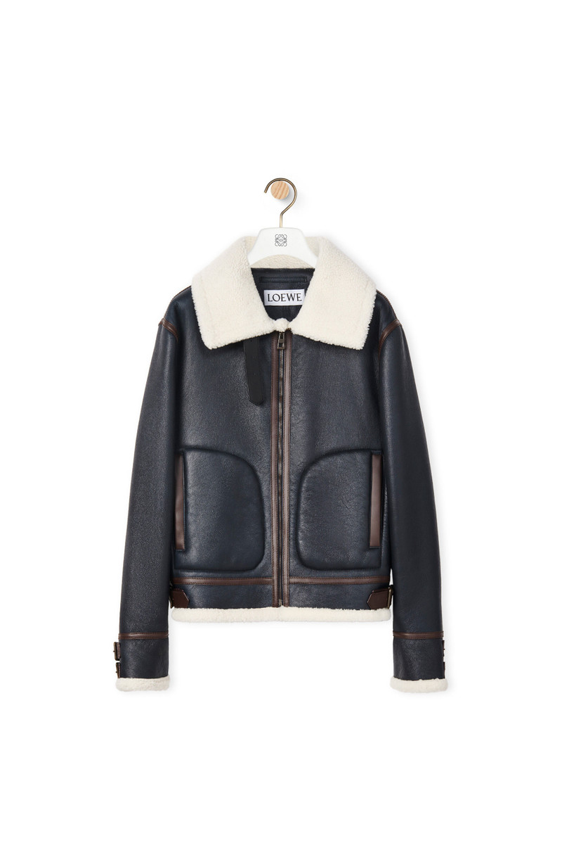 Aviator jacket in shearling 1