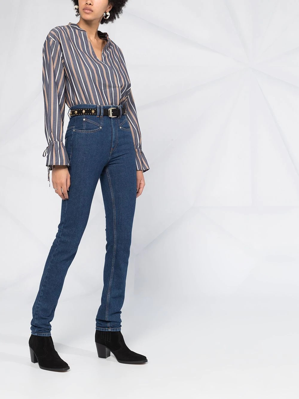 high-waisted skinny jeans - 4