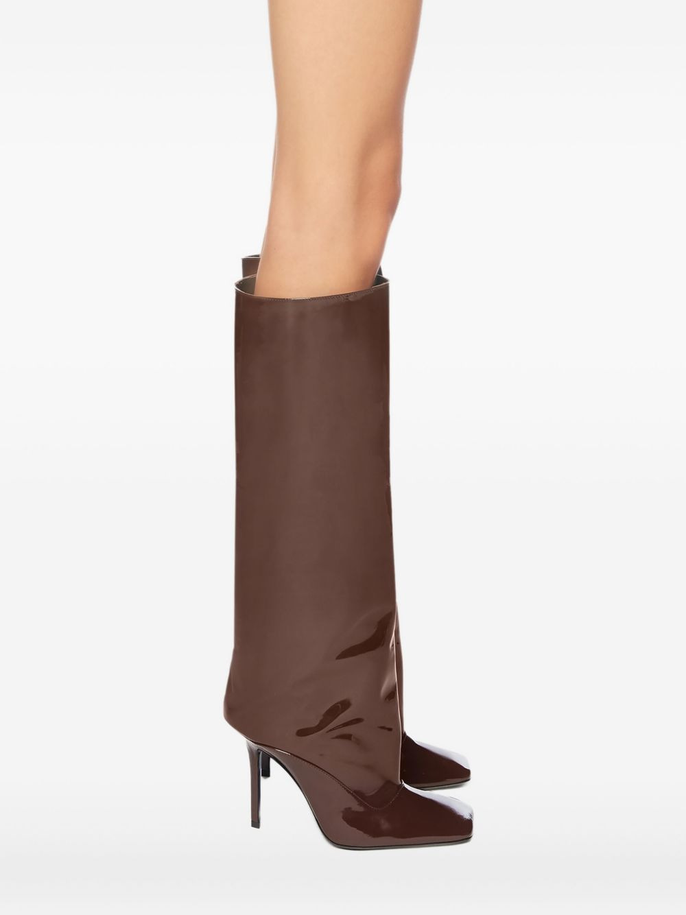 105mm Sienna patent-leather boots - 3