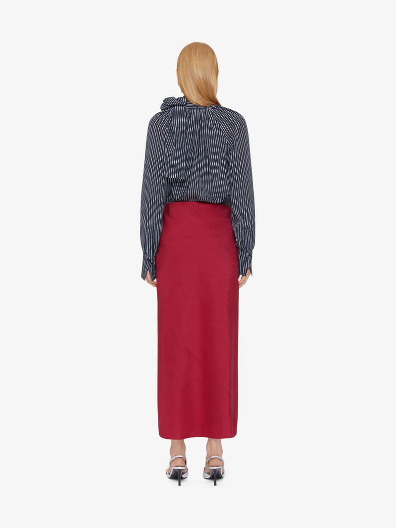 POLKA DOTS BLOUSE IN SILK WITH LAVALLIÈRE 4