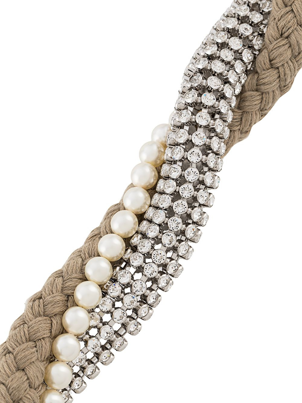 woven embellished necklace - 3