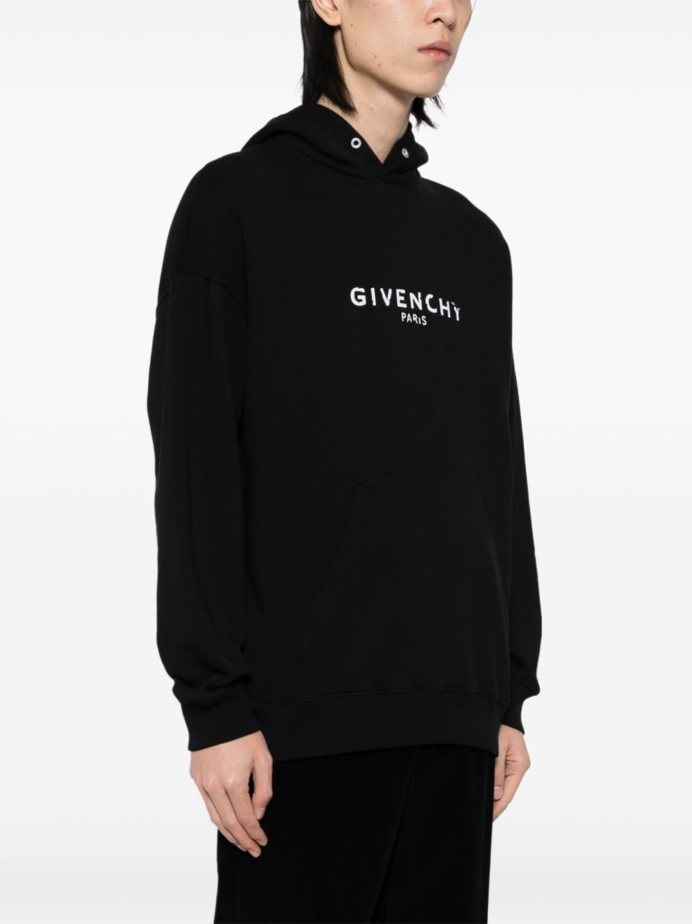 logo-print hoodie - 3