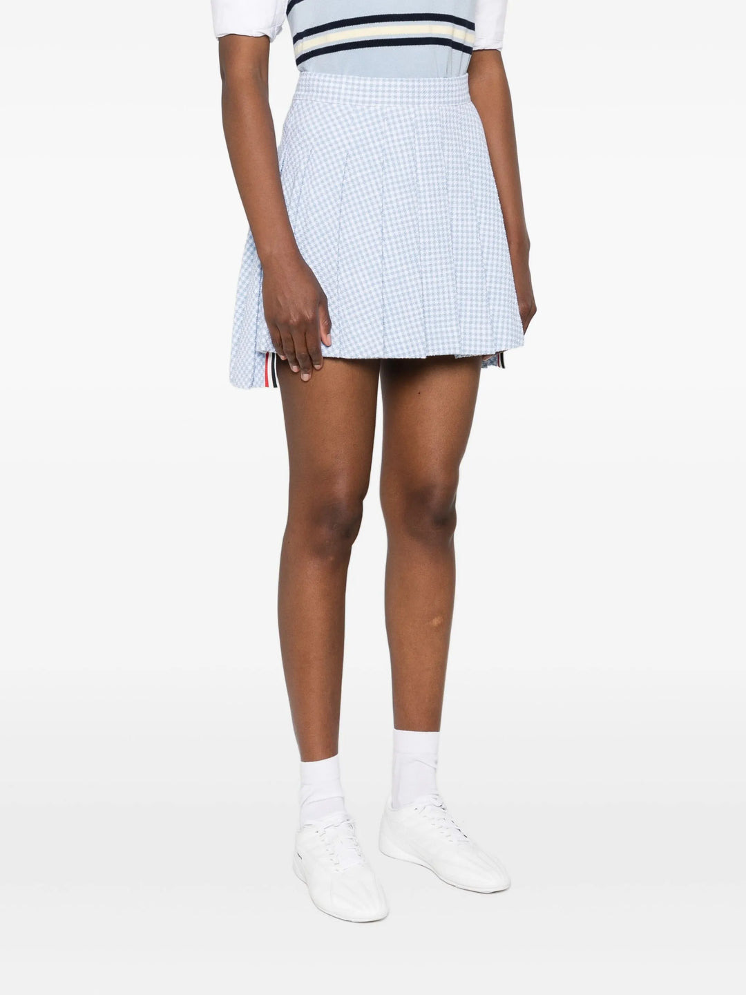 Mini Pleated Skirt In Gingham - 3