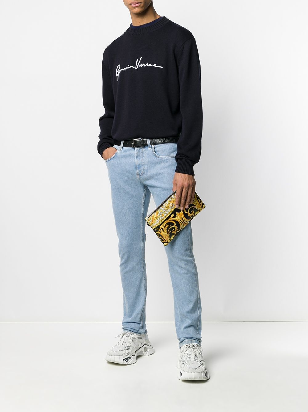 embroidered logo jumper - 2