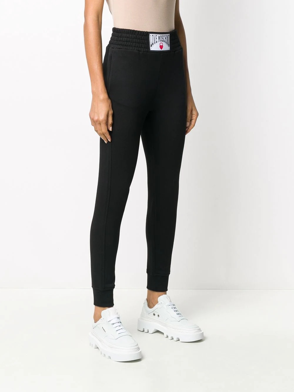 logo patch track trousers - 3