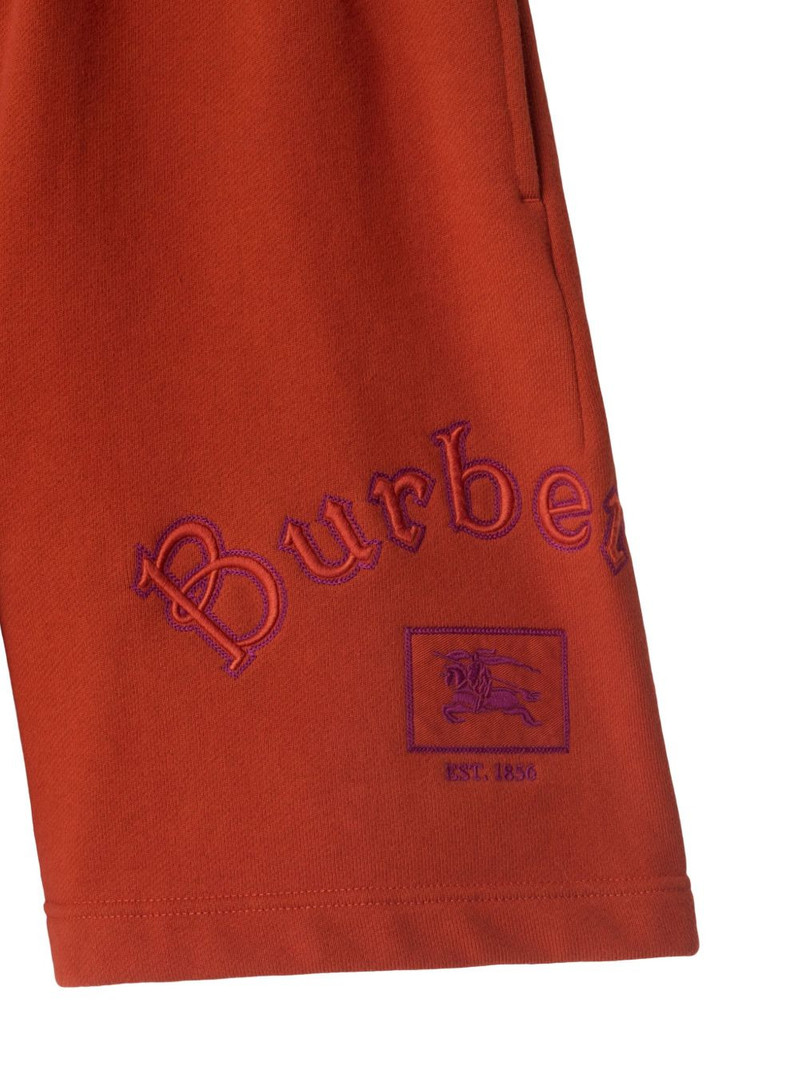 Burberry Gothic logo embroidered shorts outlook