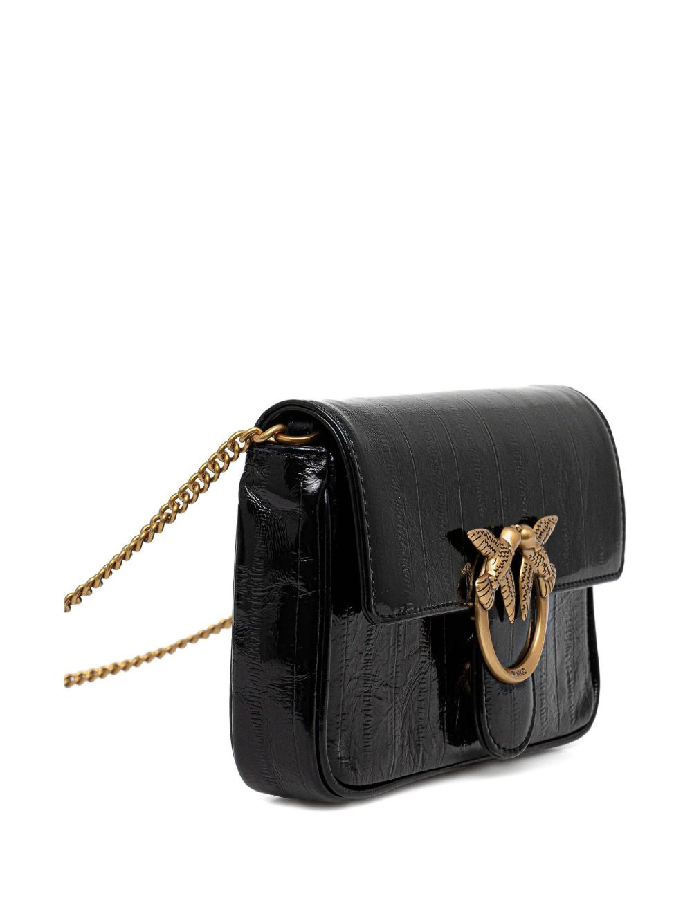 mini logo leather cross-body bag - 3