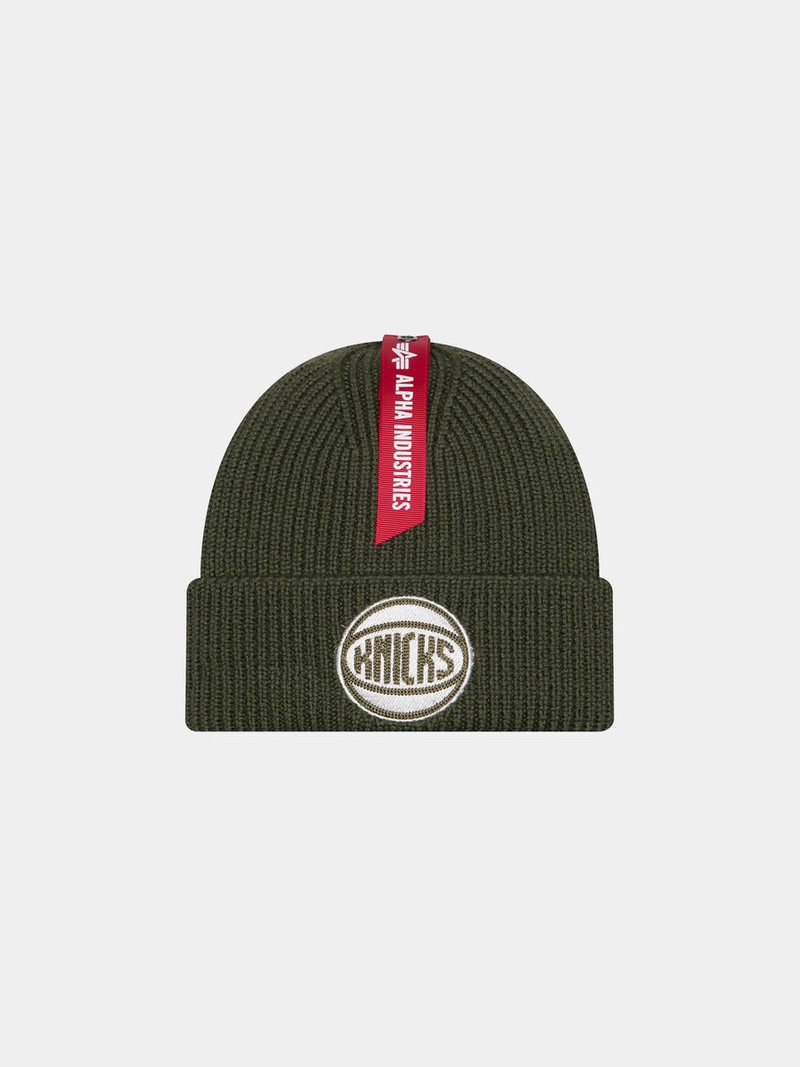 NEW YORK KNICKS X ALPHA X NEW ERA SHORT CUFF BEANIE 1