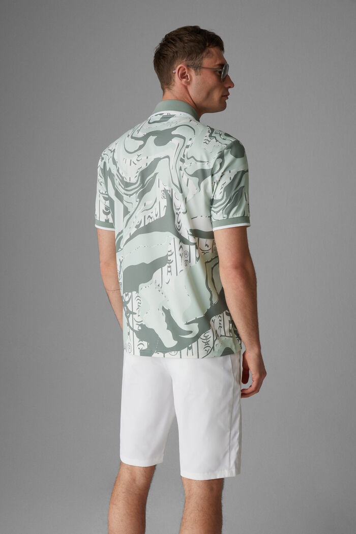 Cody Functional polo shirt in Eucalyptus green/White - 3