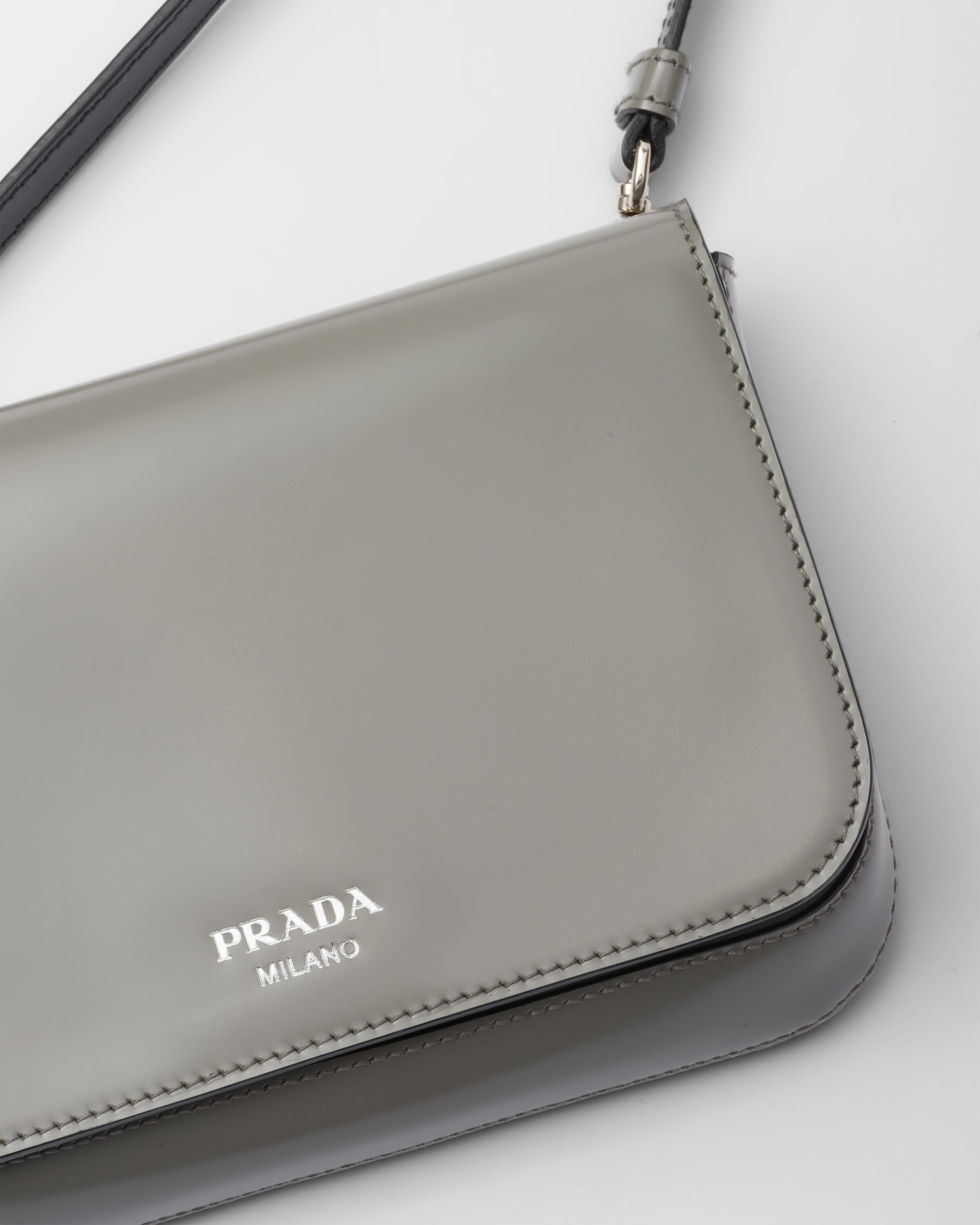 Brushed leather mini-bag with shoulder strap - 5