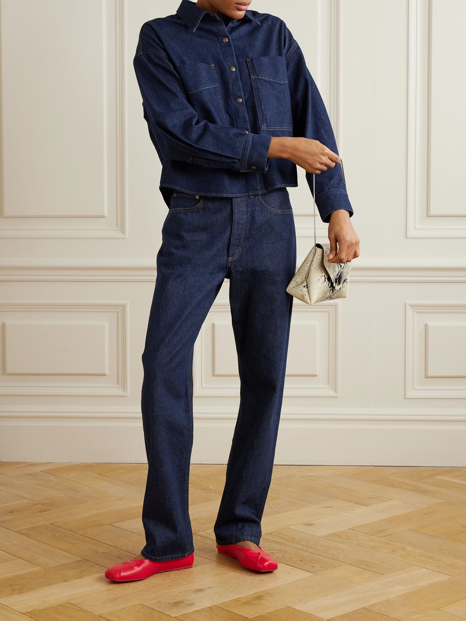 Kelly high-rise straight-leg jeans Indigo - 2
