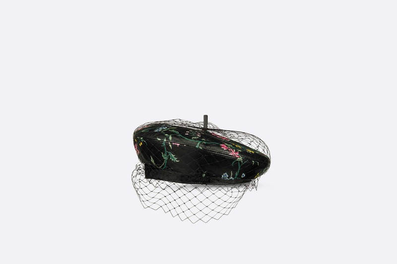 Dior Arty Dior Petites Fleurs Beret with Veil 4