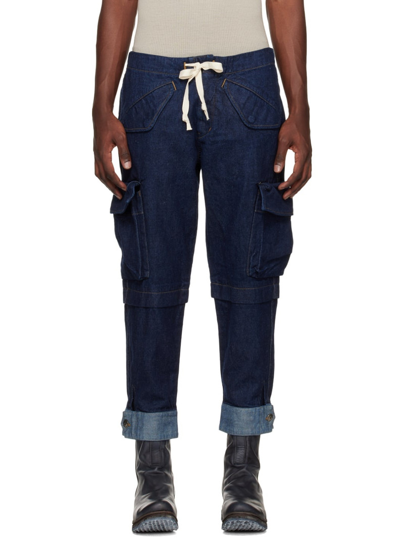 Blue Cargo Jeans 1