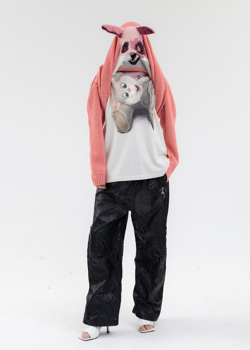 RABBIT HAND-KNITTING JACQUARD PULLOVER 6