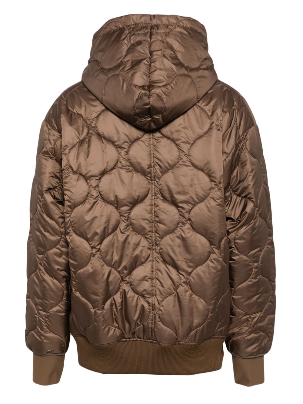 appliqué logo down jacket - 2