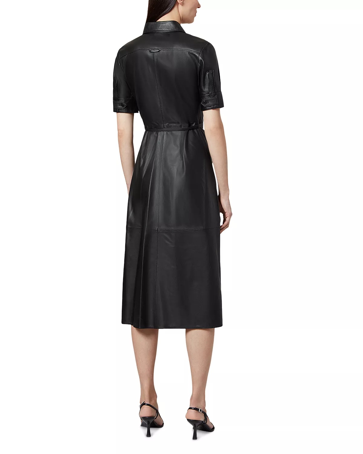 Kiera Leather Shirtdress - 2
