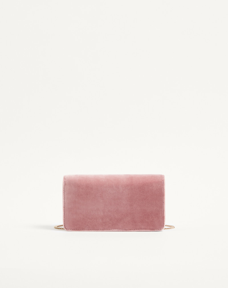 VLOGO SIGNATURE MINI VELVET SHOULDER BAG 3