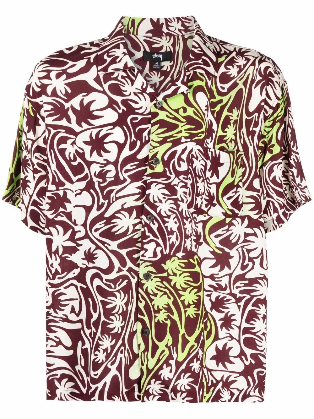 palm tree print shirt - 1