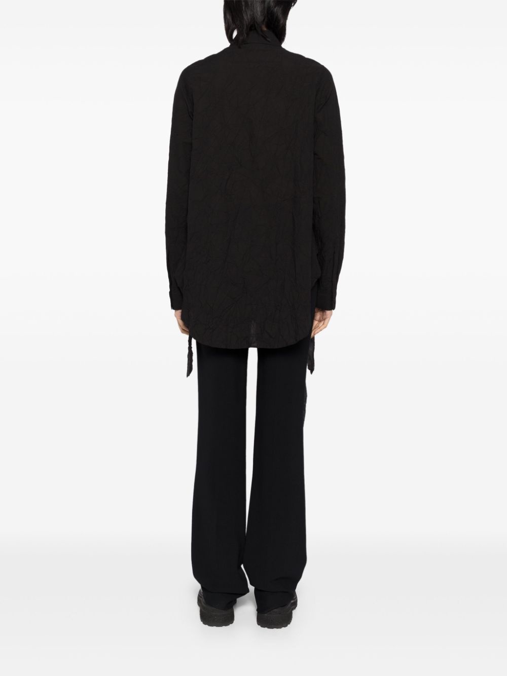 crease-effect shirt - 4