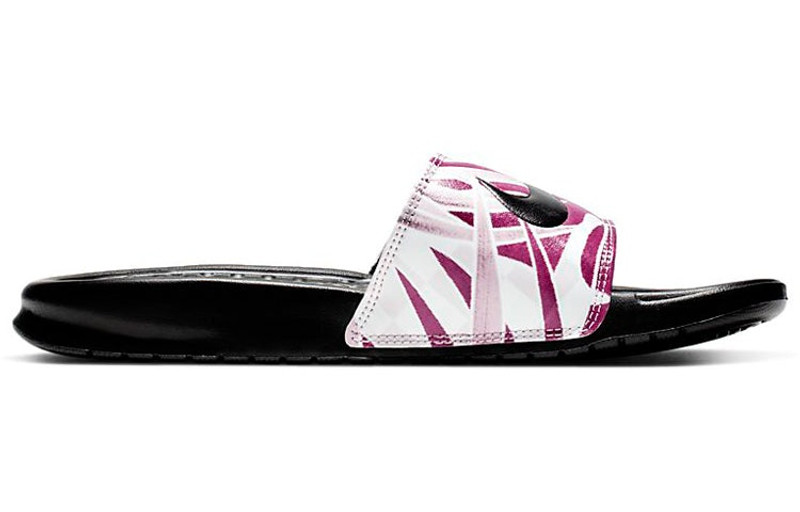 Nike (WMNS) Nike Benassi JDI Print 'Black Active Fuchsia' 618919-030 outlook