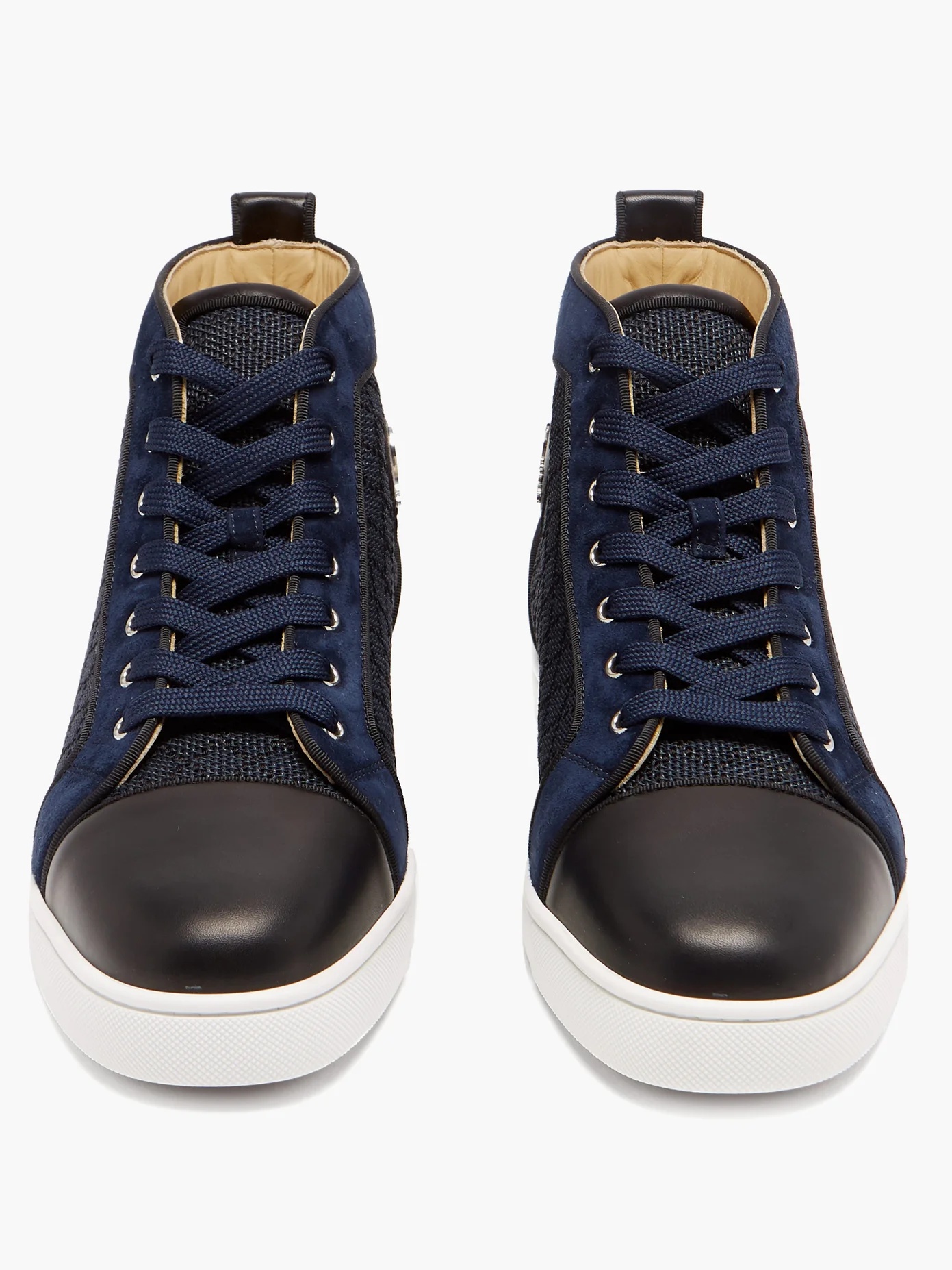 Louis Orlato leather-trimmed high-top trainers - 5