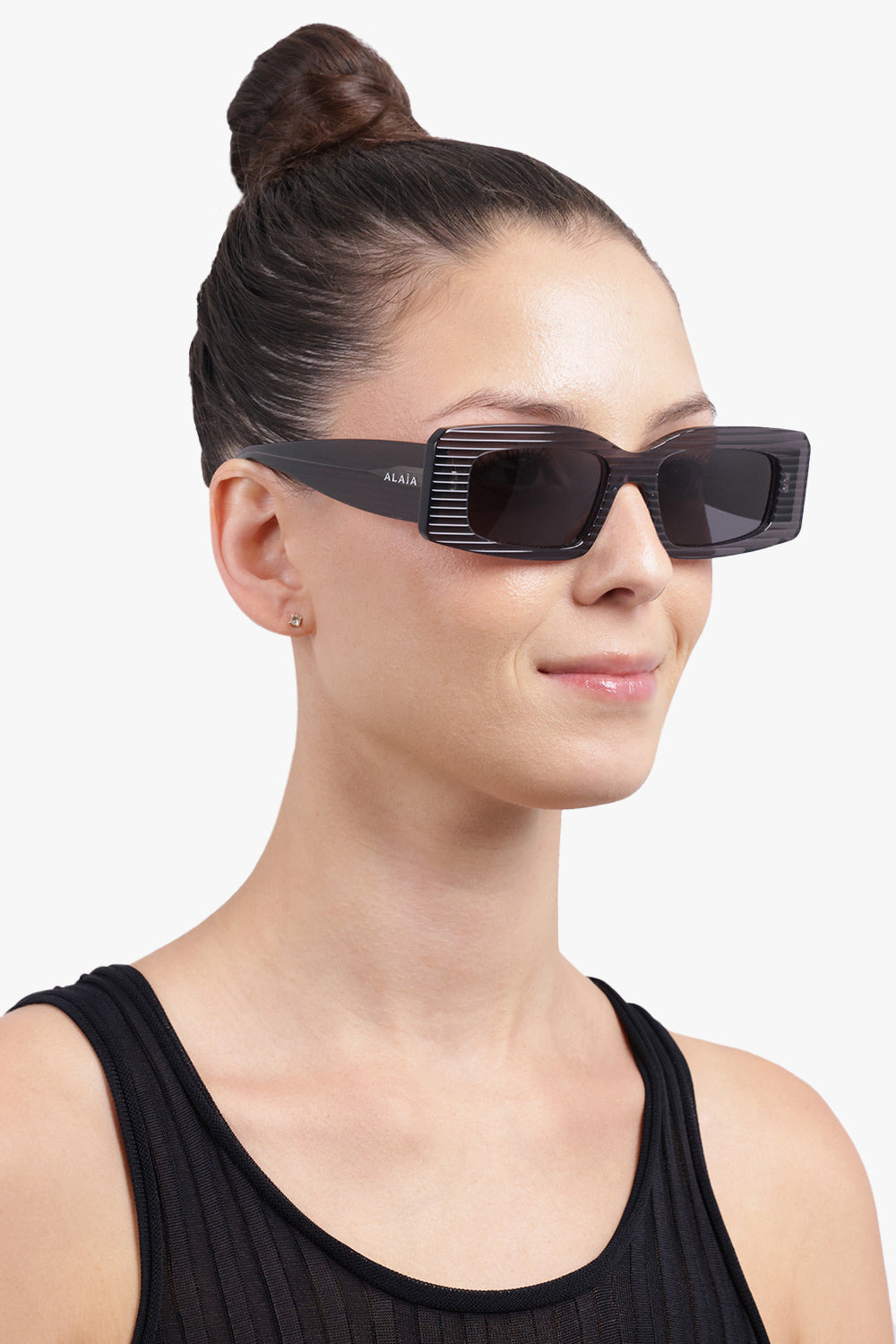 AA0078S RECTANGLE SUNGLASSES | DARK GREY - 5