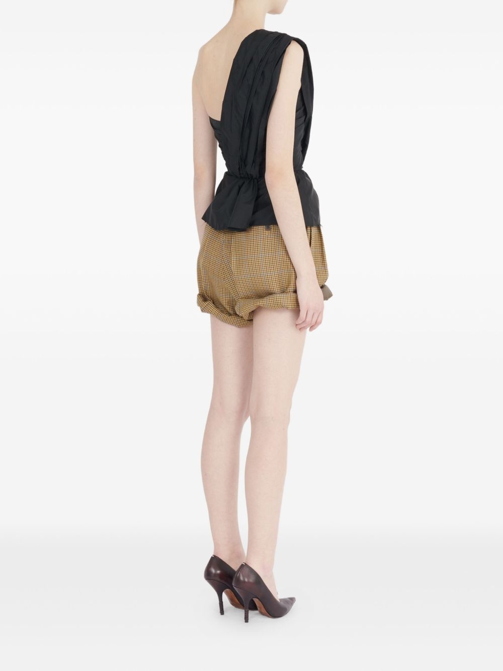 asymmetric one-shoulder blouse - 4
