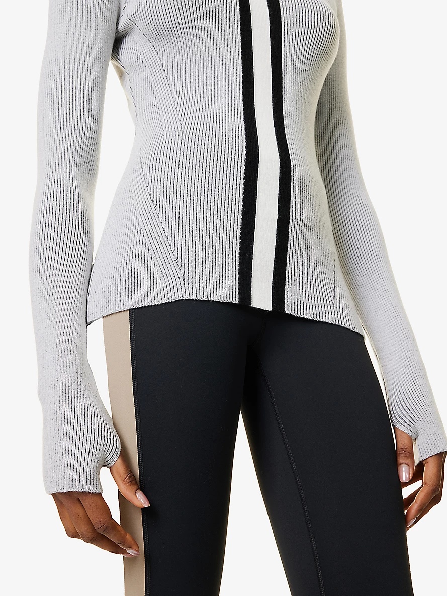 Soelden mock-neck rib-knit merino-wool jumper - 6