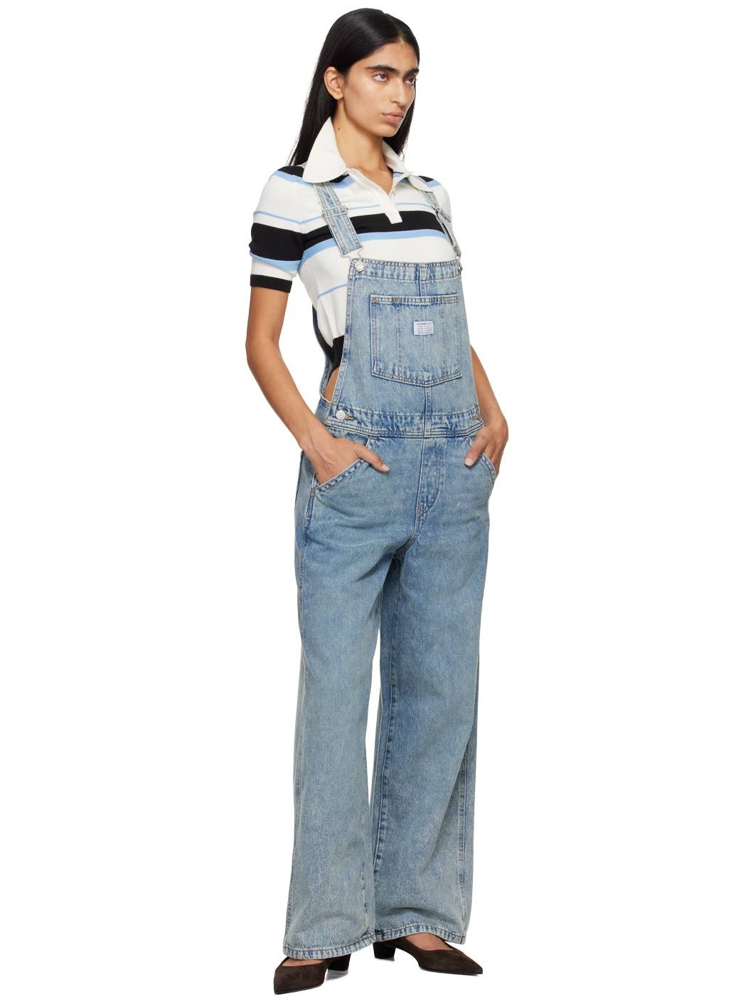 Blue Vintage Denim Overalls - 4