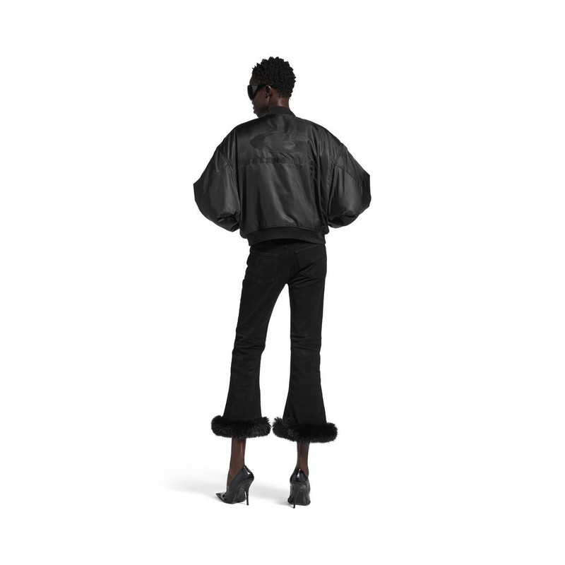 Women's Bomber Jacket in Black 4