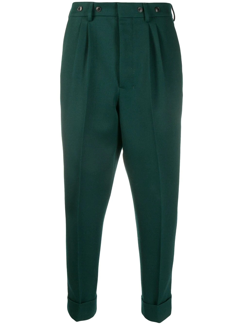 tapered cropped trousers - 1