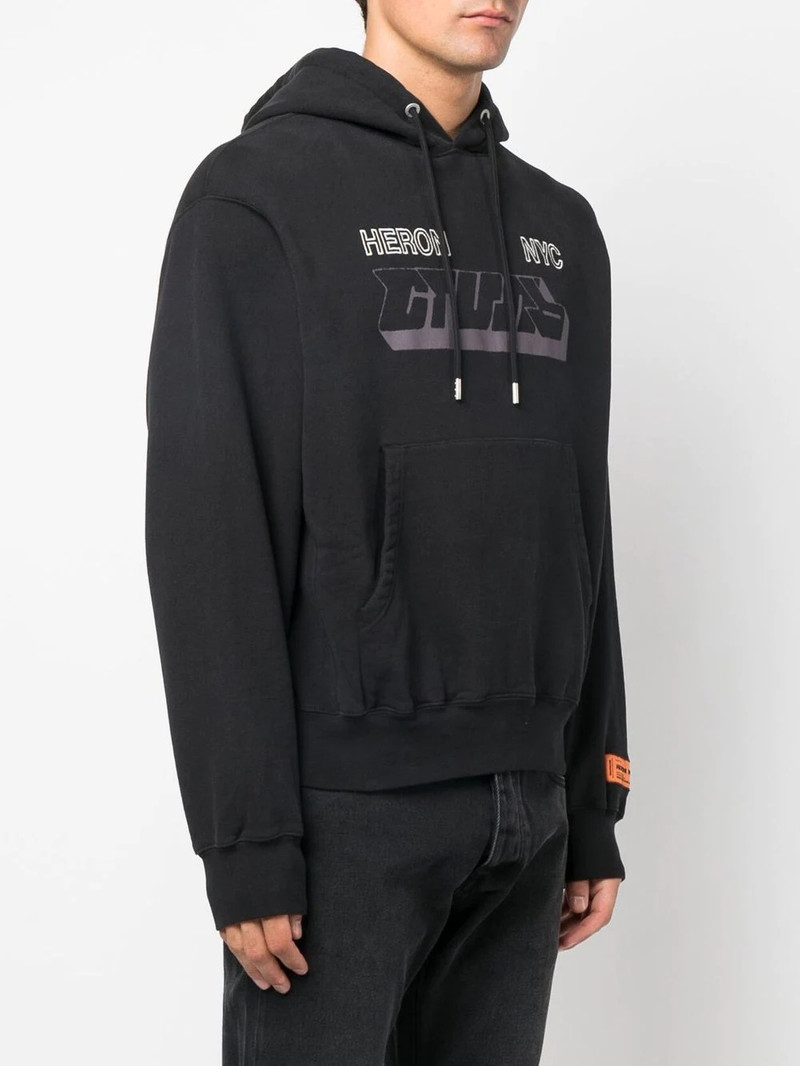Heron Preston graphic-print jersey hoodie outlook