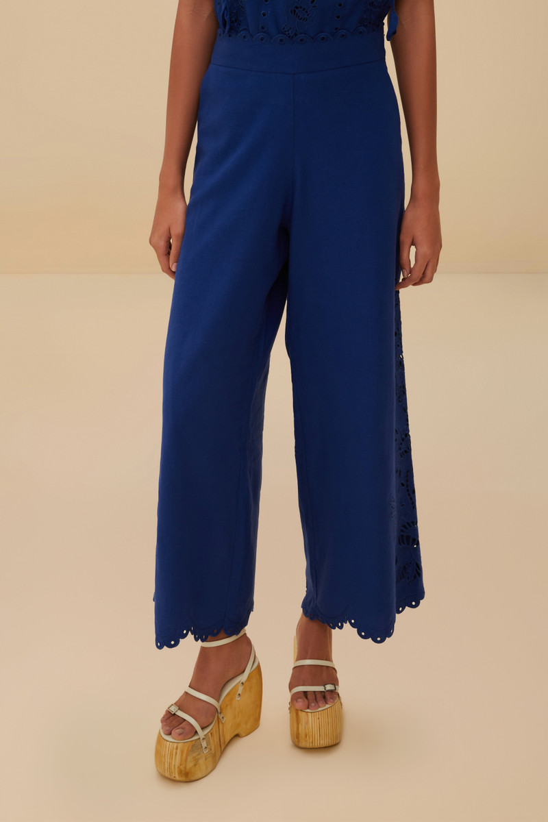 FARM RIO Blue Richelieu Lenzing™ Ecovero™ Euroflax™ Pants outlook