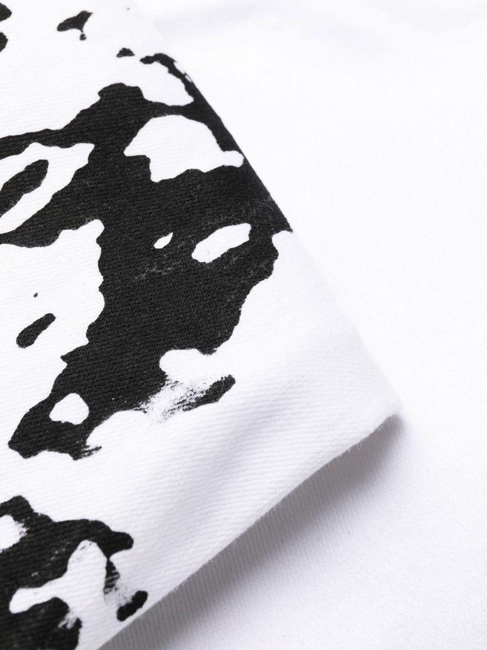 graphic-print slim-cut jeans - 7