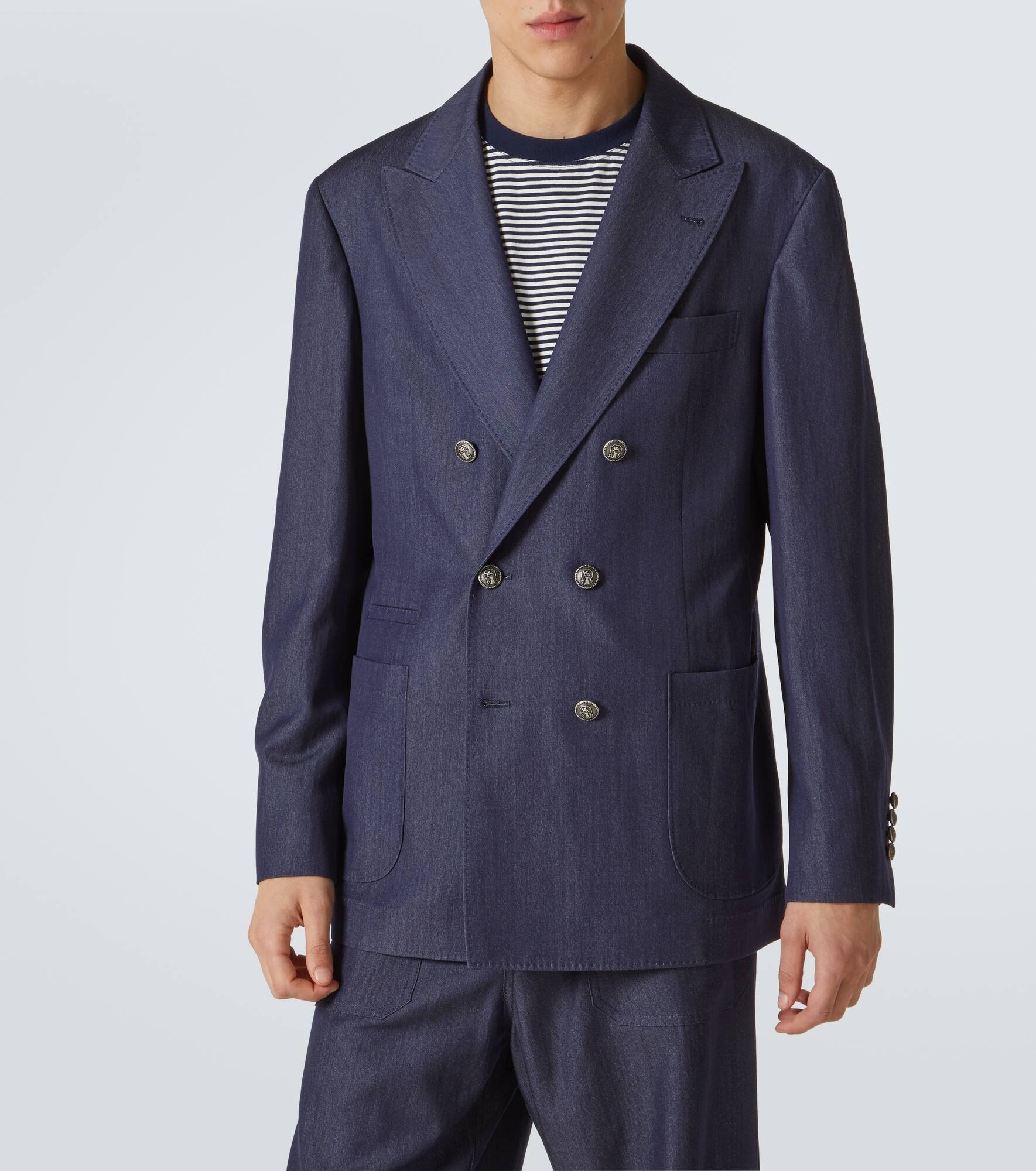 Wool, hemp, and silk suit jacket - 3