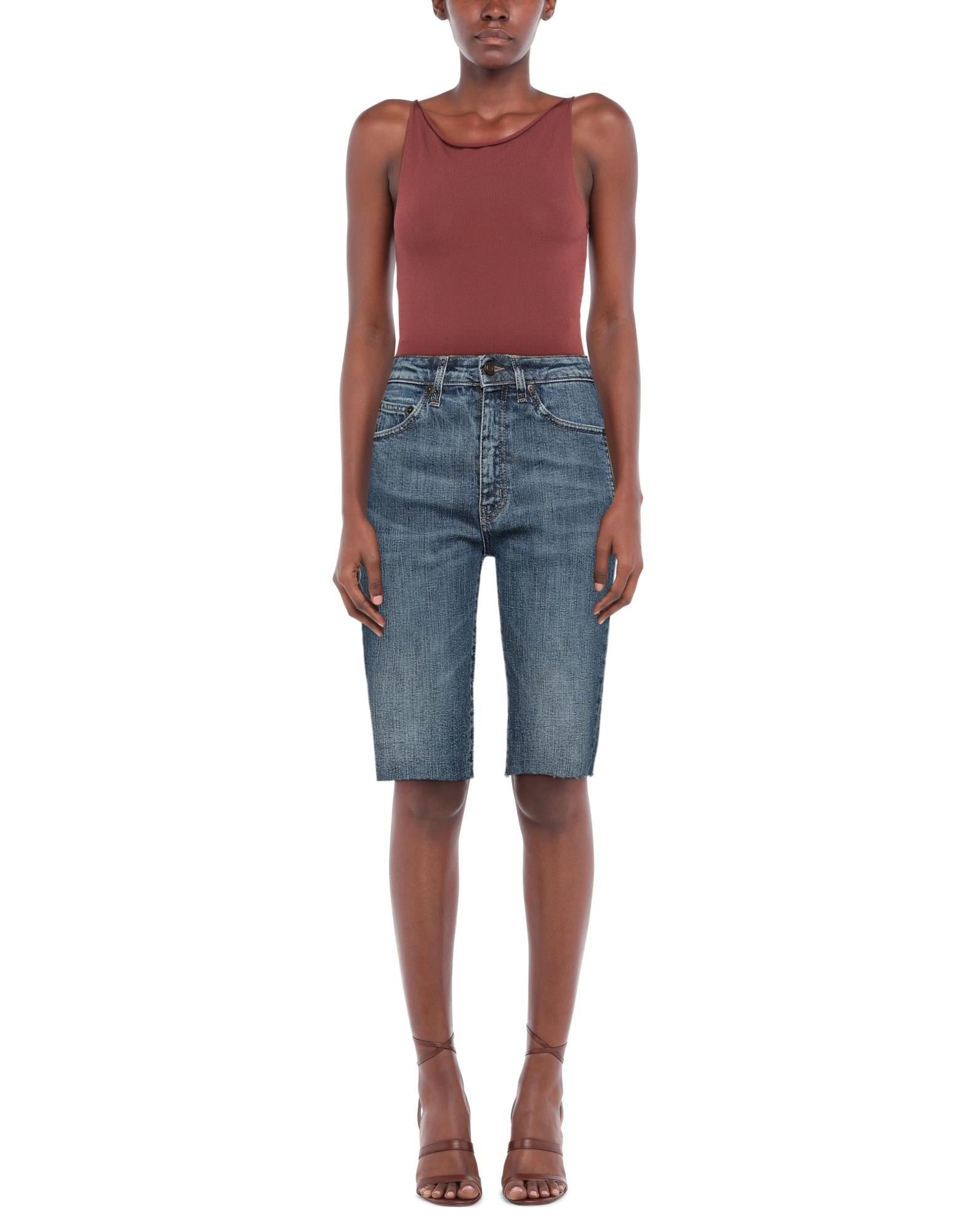 Blue Women's Denim Shorts - 2
