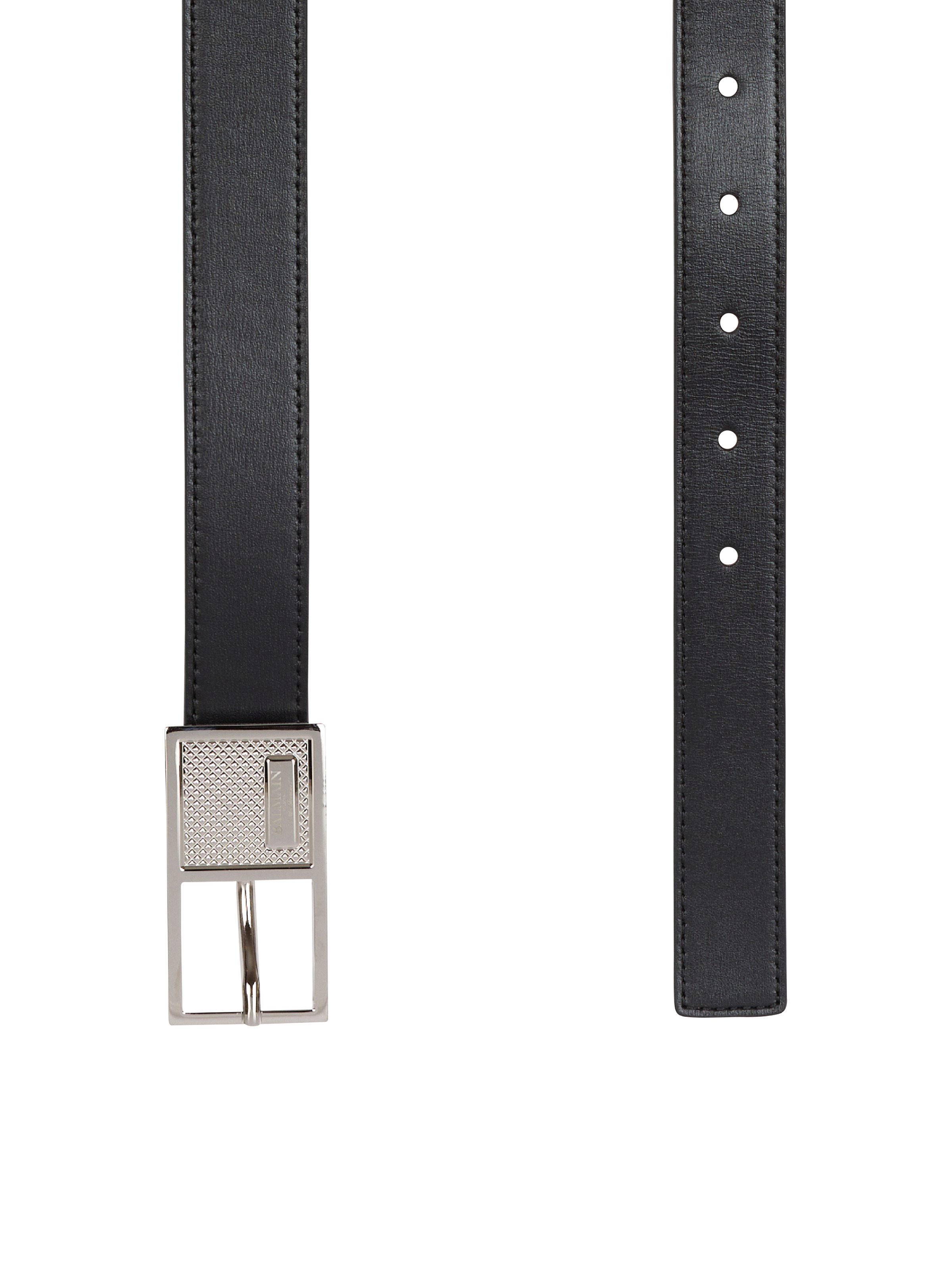 Thin Signature calfskin belt - 4