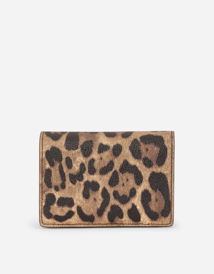 Leopard-print Crespo zip-around wallet with branded plate - 3