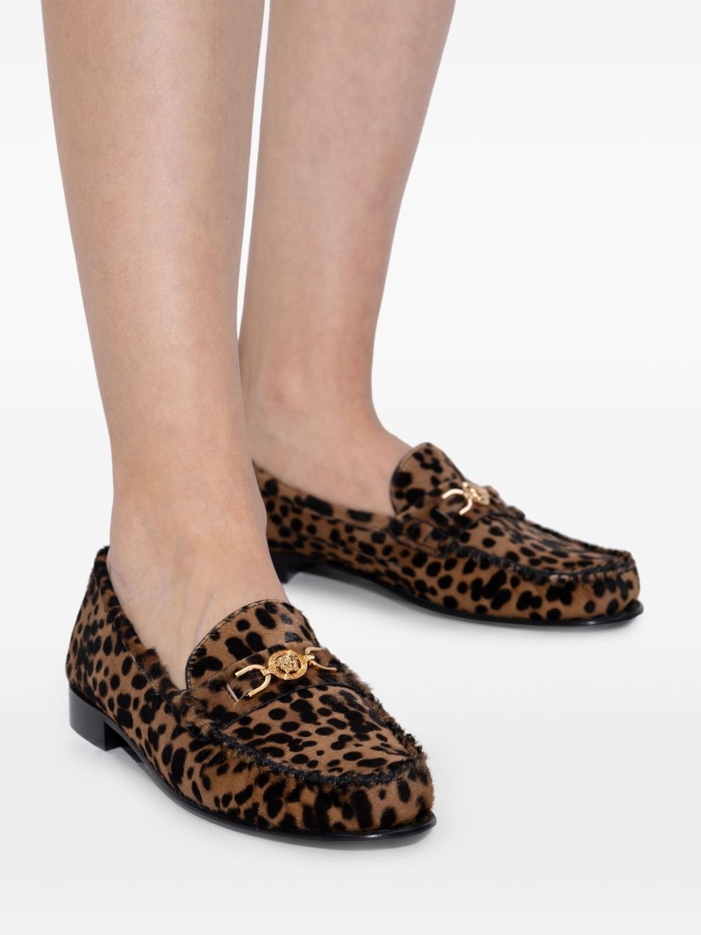 animal-print loafers - 6