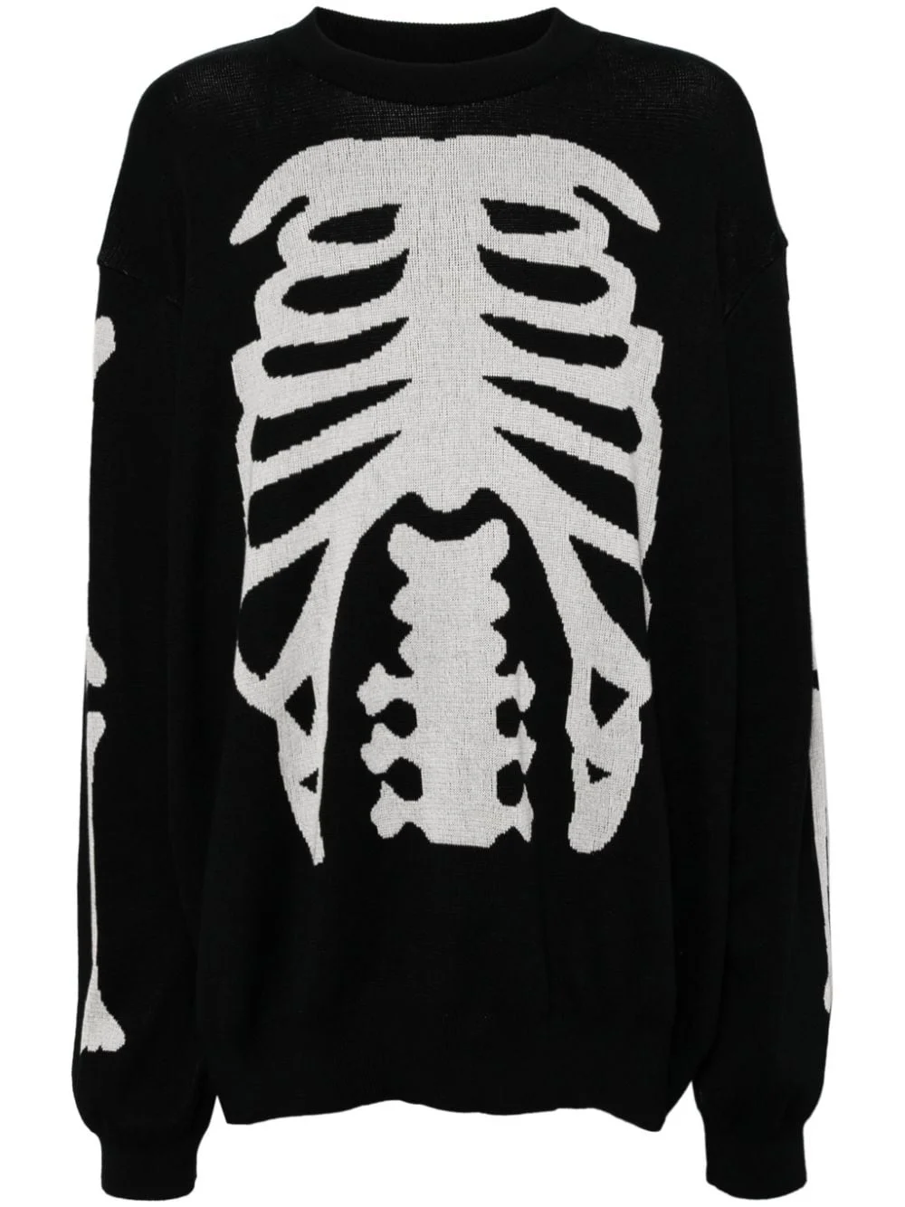 skeleton-print sweater - 1