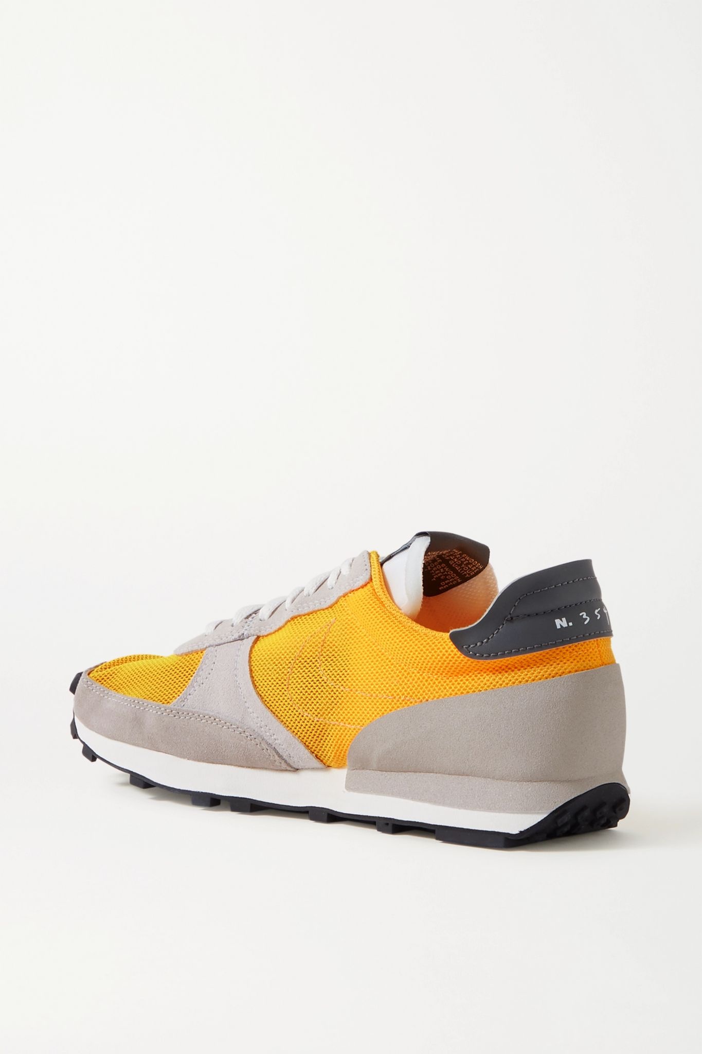 Daybreak leather-trimmed mesh and suede sneakers - 3