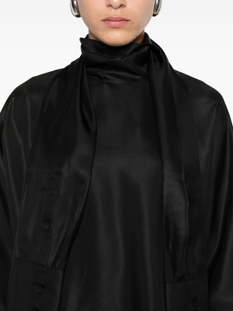high-neck satin top 5