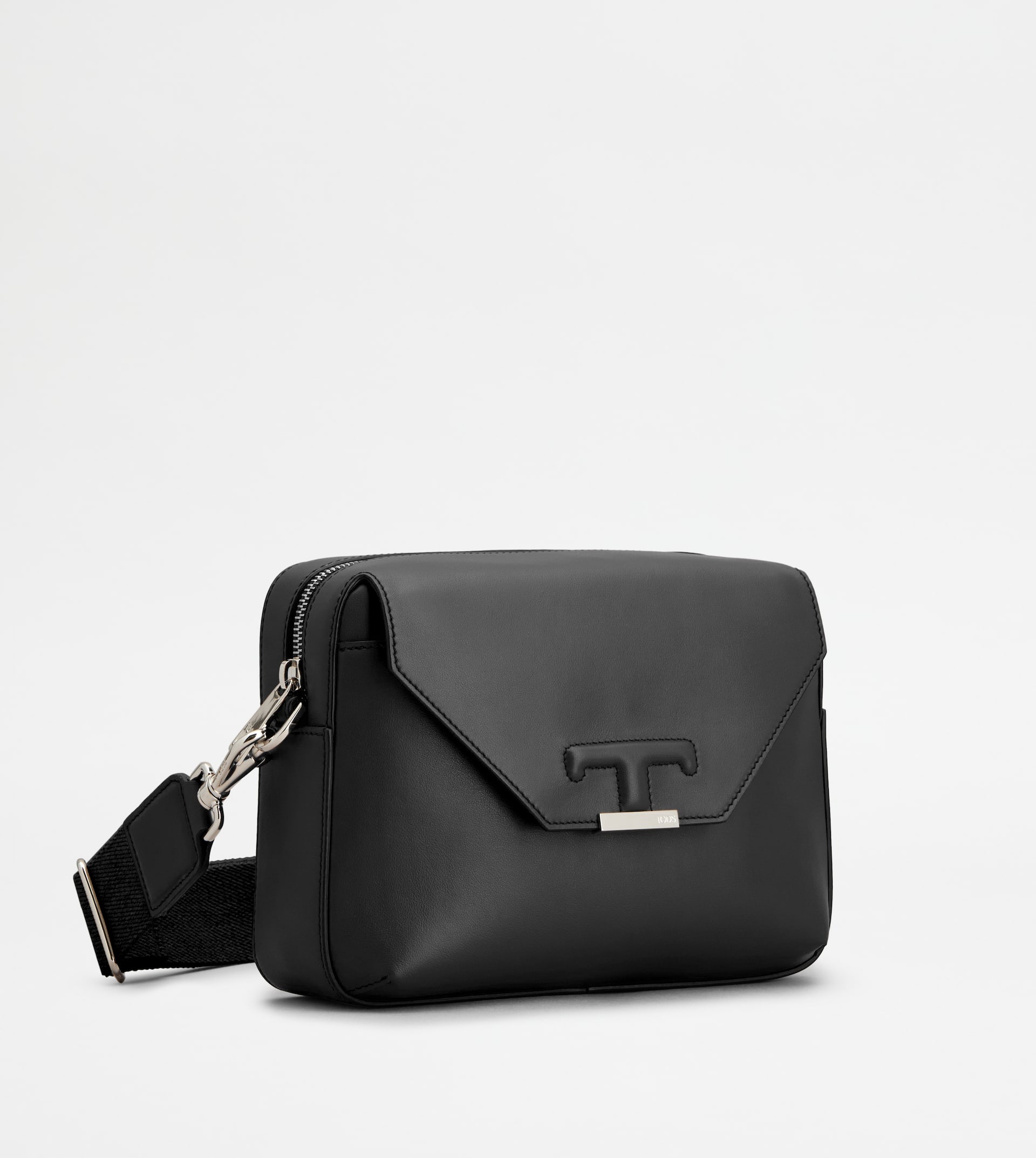 T TIMELESS CROSSBODY BAG IN LEATHER MINI - BLACK - 2
