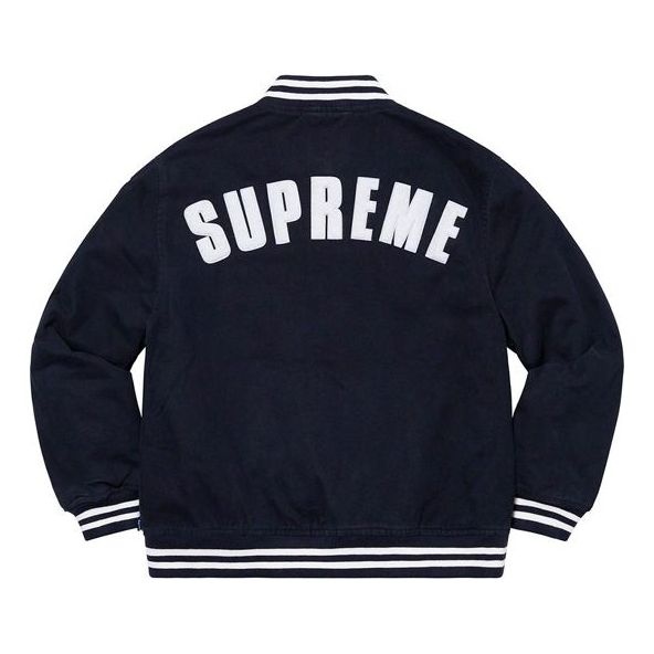 Supreme x New Era x MLB Varsity Jacket 'Black Multi-Color' SUP-SS20-573 - 2