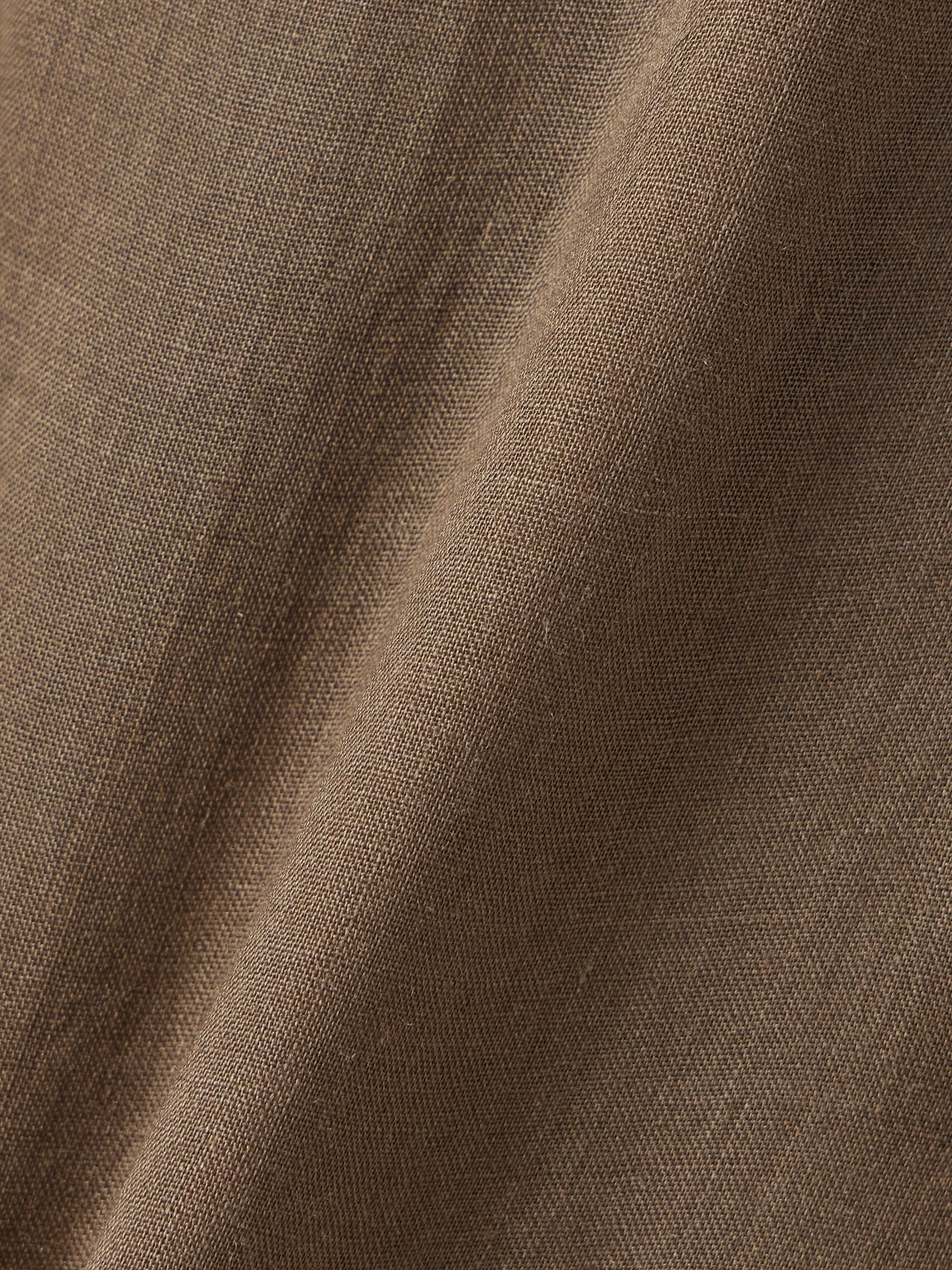 Niko cropped ramie pants Brown - 5