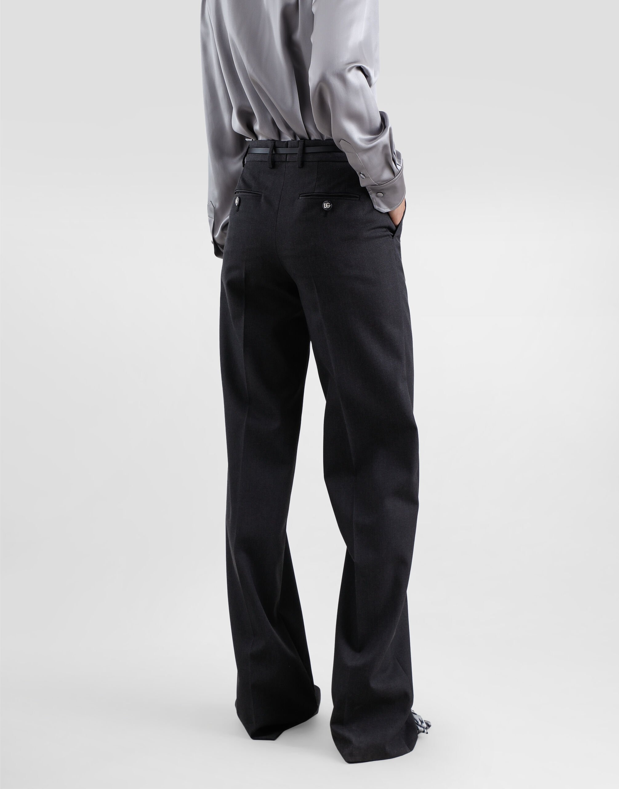Flared woolen pants - 5