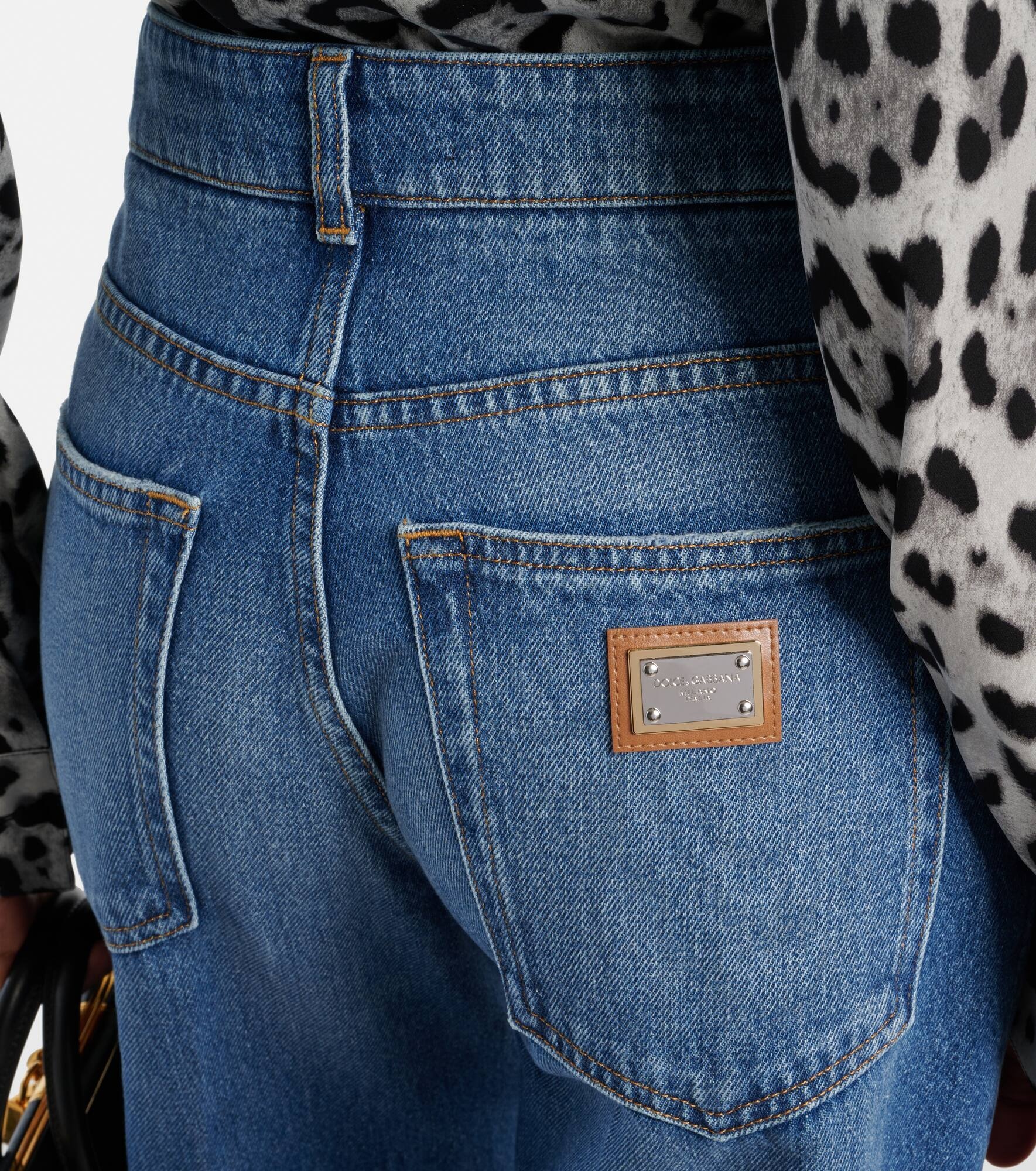 High-rise wide-leg jeans - 6