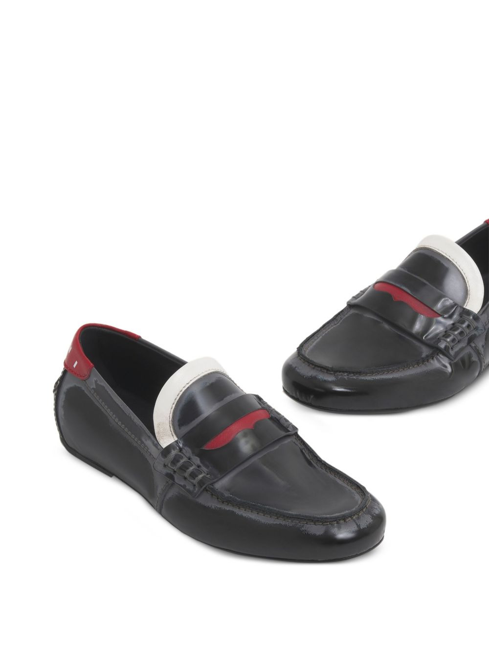 penny-strap leather loafers - 2