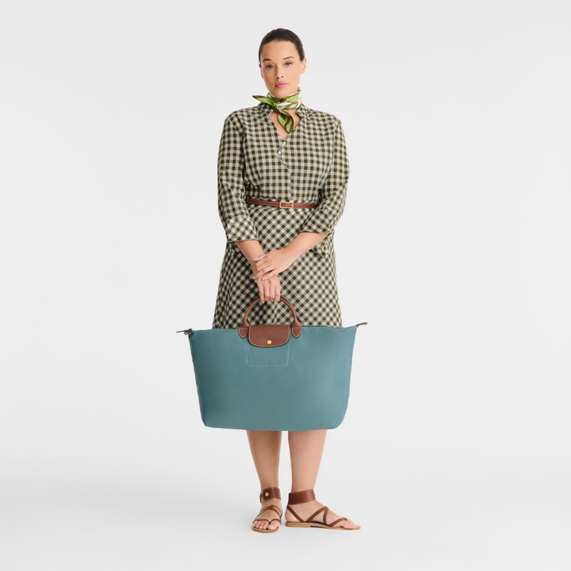 Longchamp Le Pliage Original S Travel bag Eucalyptus - Recycled canvas outlook